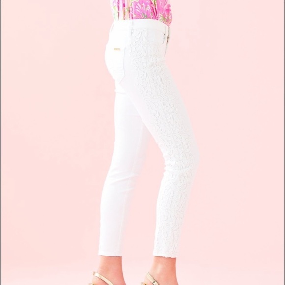 Lilly Pulitzer white South Ocean Skinny Crop Jeans - Picture 5 of 15